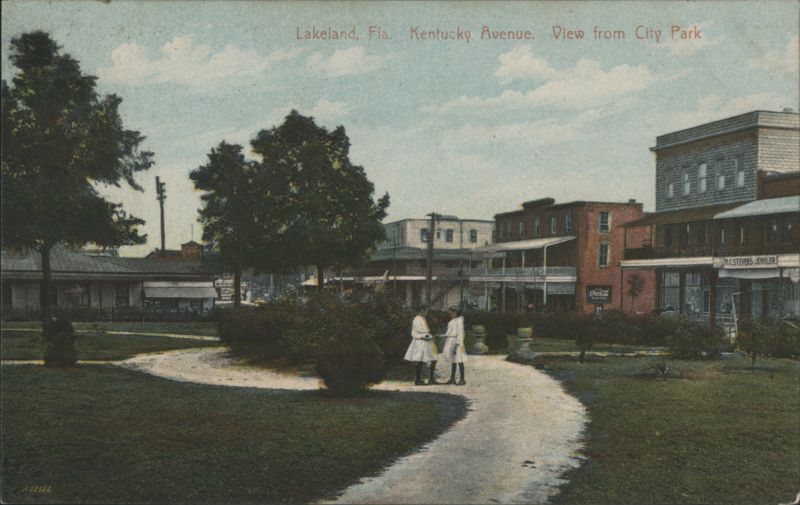 Kentucky Avenue View from City Park, Lakeland, Florida