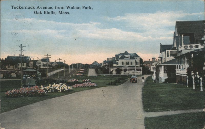 Tuckernuck Avenue from Waban Park, Oak Bluffs, Massachusetts