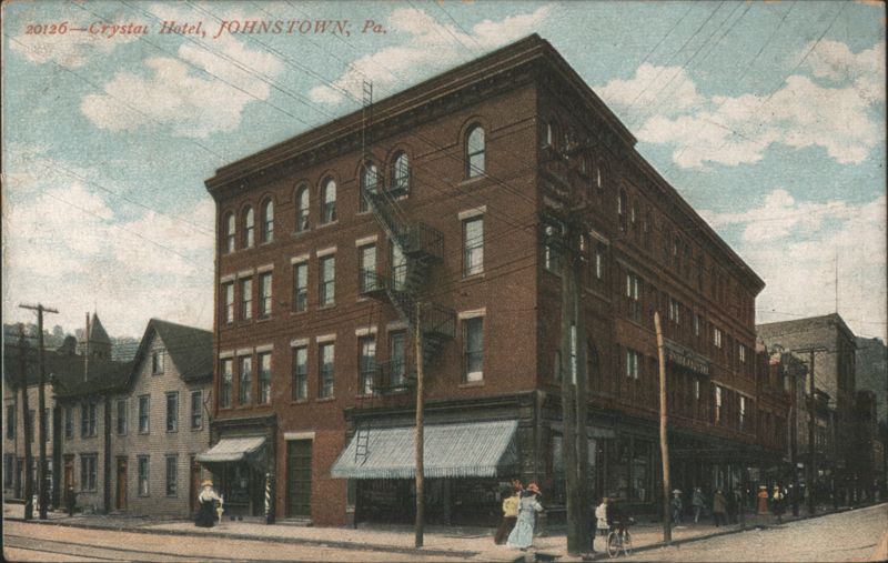 Crystal Hotel Building Exterior Scene Johnstown Pennsylvania