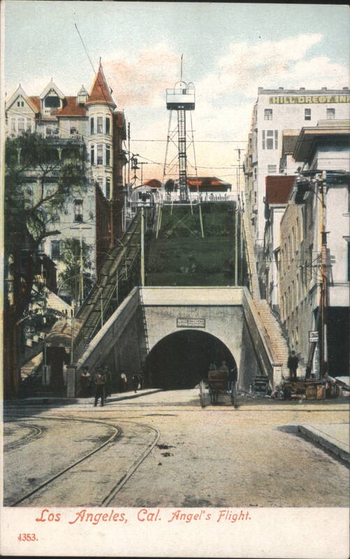 Angel's Flight Railway and Tunnel Los Angeles California