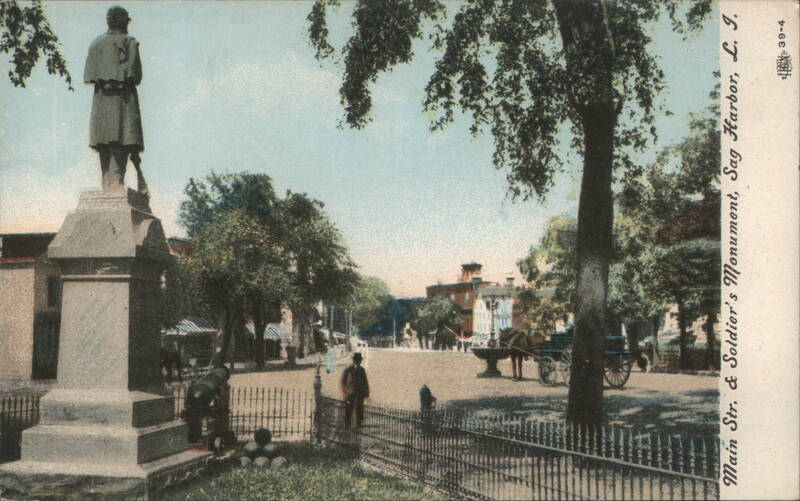 Soldier's Monument on Main Street Sag Harbor New York