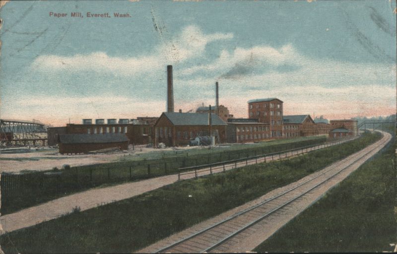 Paper Mill Industrial Facility Everett Washington