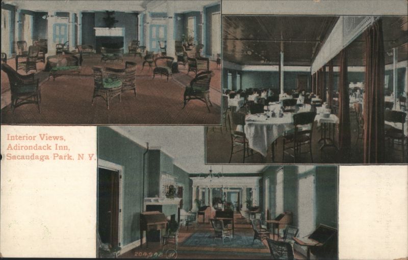 Interior Views, Adirondack Inn, Sacandaga Park, New York