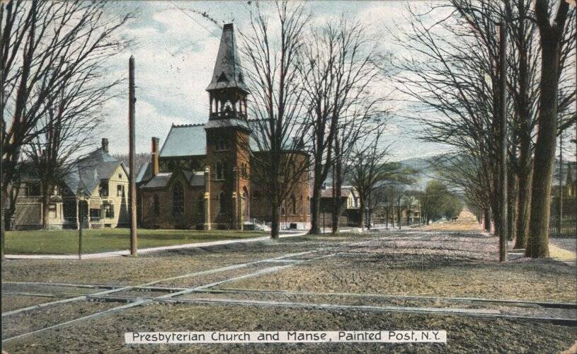 Presbyterian Church and Manse, Painted Post, New York