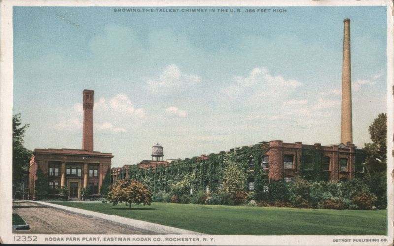 Kodak Park Plant with Tallest Chimney, Rochester, NY New York
