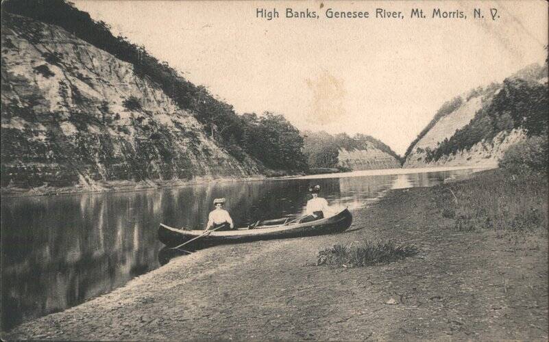 High Banks, Genesee River, Mt. Morris, New York Mount Morris