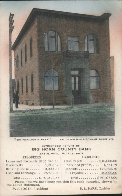 Big Horn County Bank Building, Basin, Wyoming