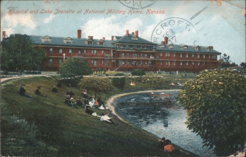 Hospital and Lake Jeanette, National Military Home Leavenworth Kansas