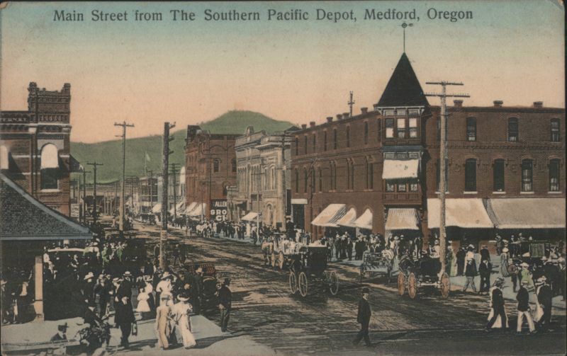 Main Street from The Southern Pacific Depot, Medford, Oregon