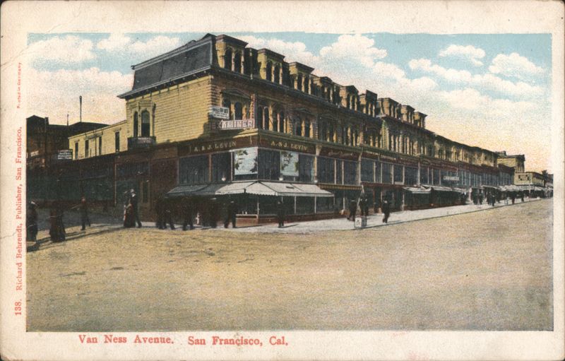 Van Ness Avenue Street Scene, San Francisco California