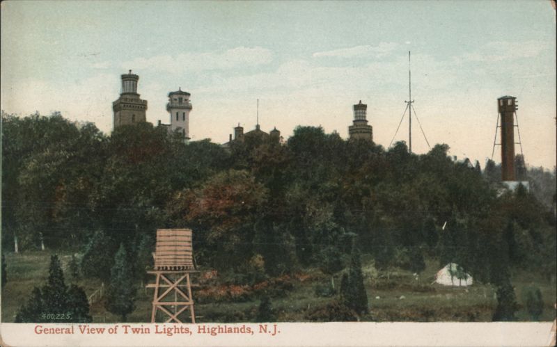 General View of Twin Lights, Highlands, New Jersey