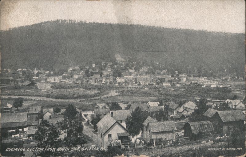 Business Section from South Side, Galeton, Pennsylvania