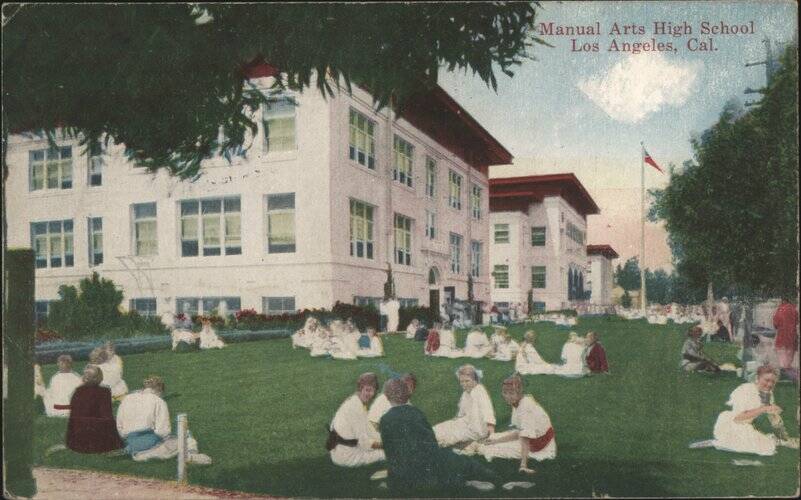Manual Arts High School Campus Scene Los Angeles California