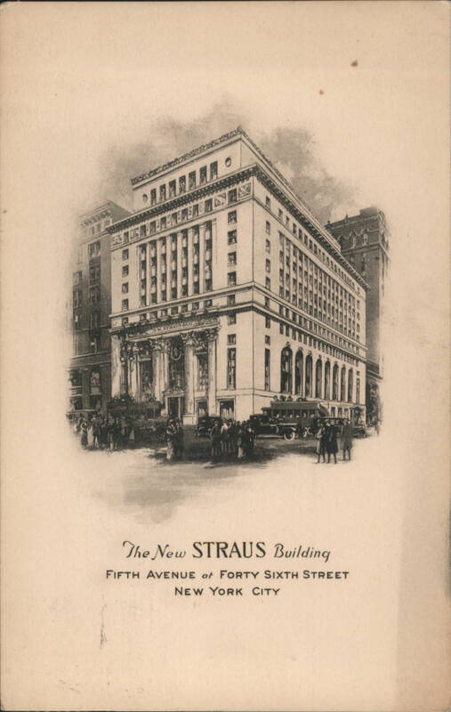 The New Straus Building, Fifth Avenue at 46th Street New York City