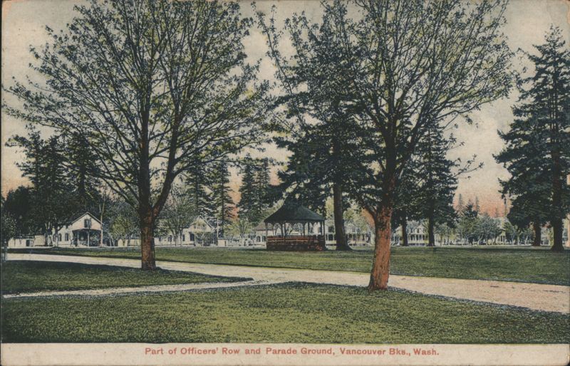 Officers' Row and Parade Ground, Vancouver Barracks Washington