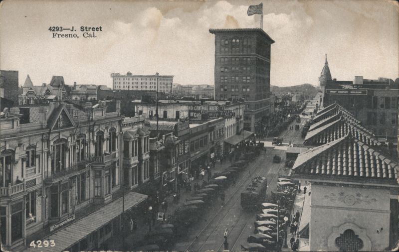 J Street Scene, Fresno, California