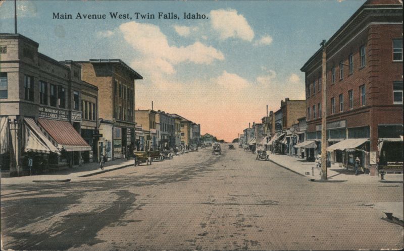 Main Avenue West Street Scene Twin Falls Idaho