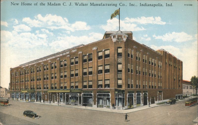 Indianapolis Madam C. J. Walker Mfg Co. Divided Back Postcard