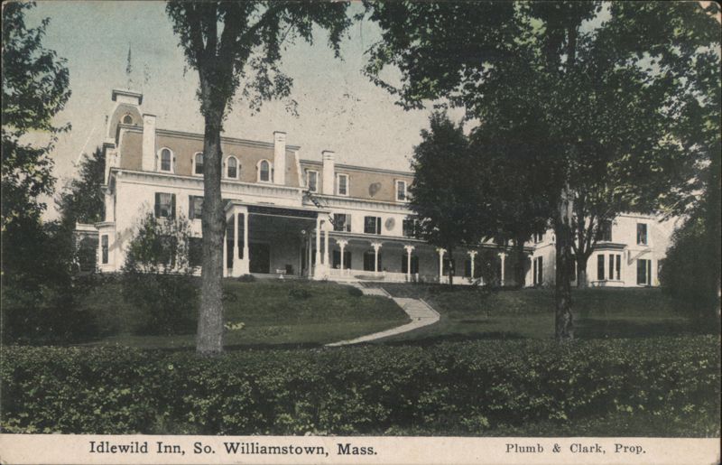 1912 Idlewild Inn Postcard, South Williamstown, MA Massachusetts