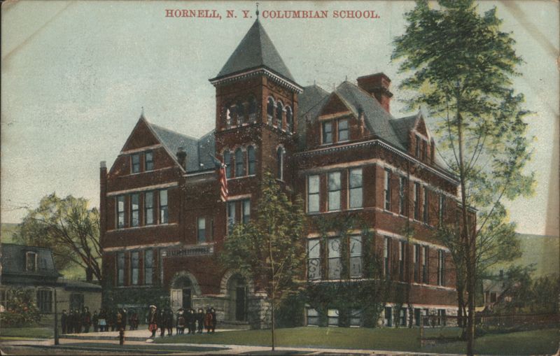 Columbian School Building Hornell New York