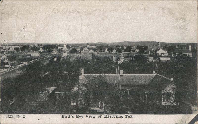 Bird's Eye View of Kerrville, Texas