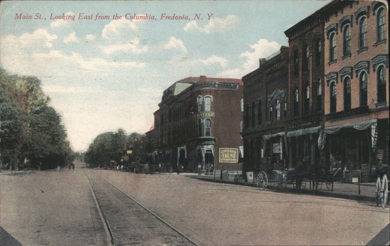 Main Street Looking East from the Columbia, Fredonia, NY New York