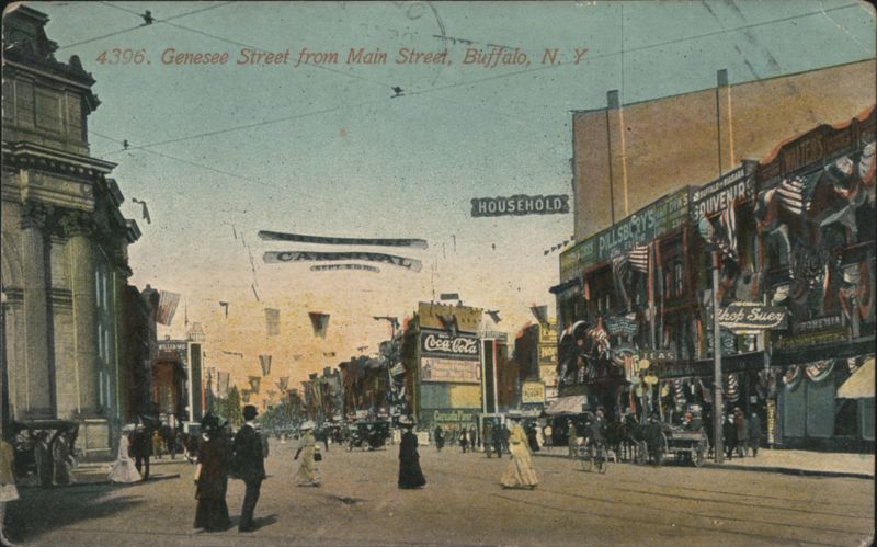Genesee Street from Main Street, Buffalo, New York
