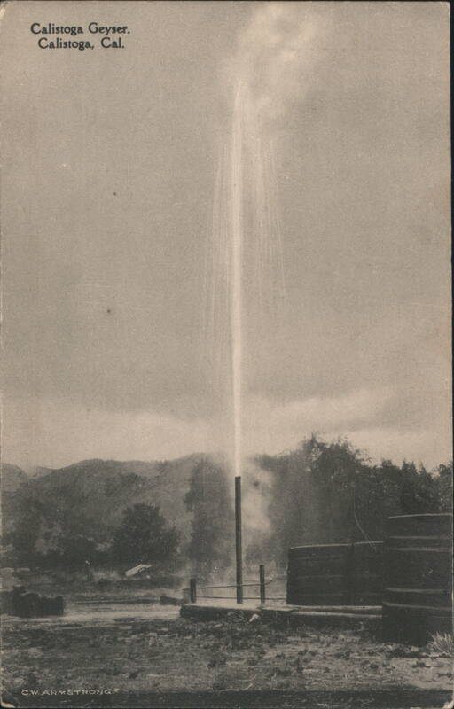 Calistoga Geyser Eruption California C.W. Armstrong