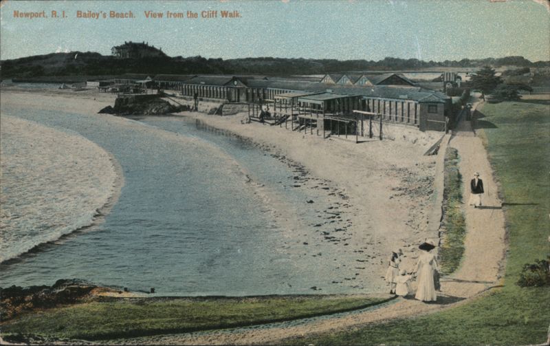 Bailey's Beach View from the Cliff Walk Newport Rhode Island