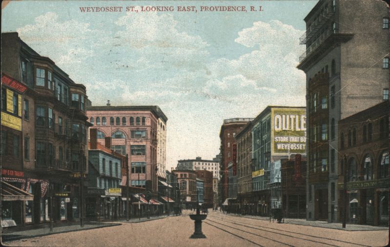 Weybosset Street Looking East, Providence, Rhode Island