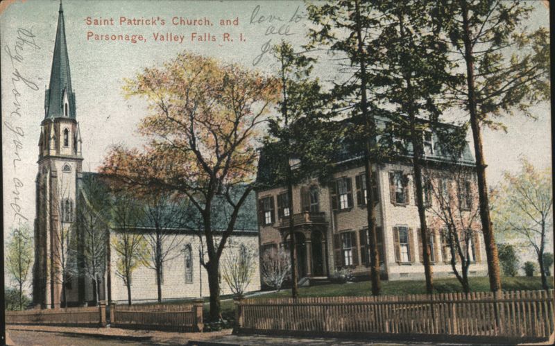 Saint Patrick's Church and Parsonage Valley Falls Rhode Island