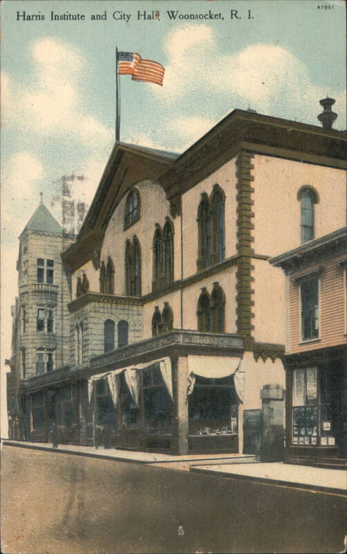 Harris Institute and City Hall, Woonsocket, Rhode Island