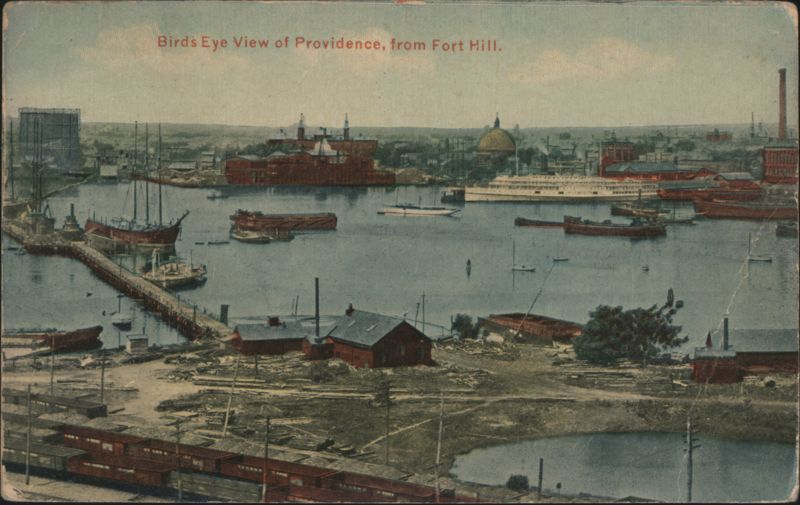 Birds Eye View of Providence from Fort Hill Rhode Island