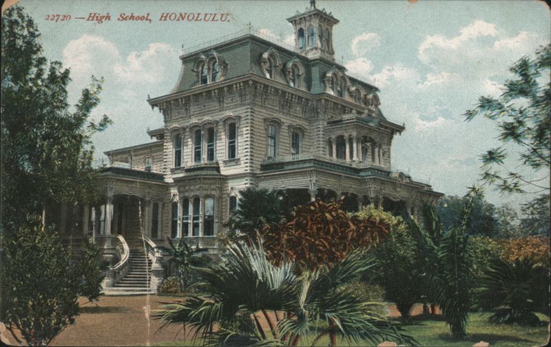 High School Building, Honolulu Hawaii