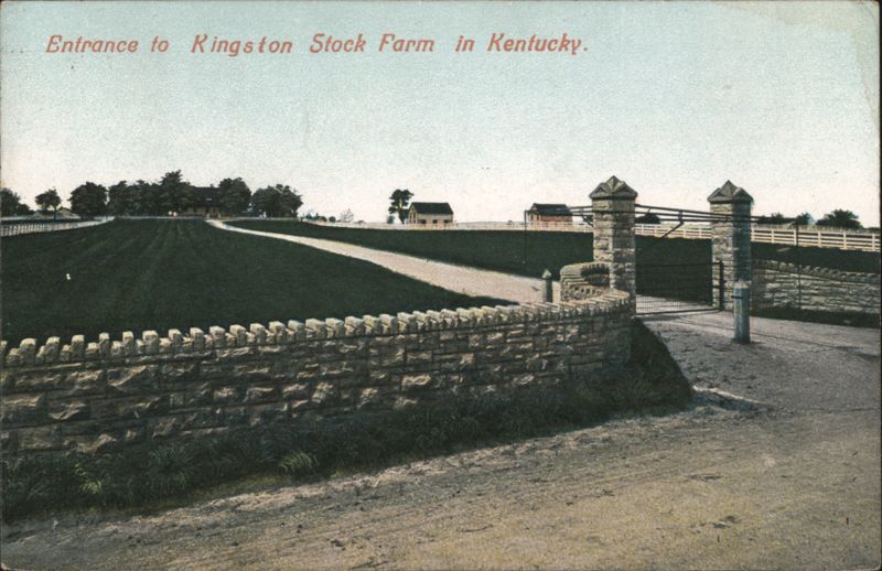 Entrance to Kingston Stock Farm, Kentucky