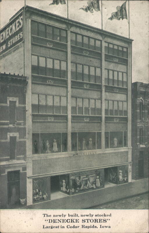 Denecke Stores, Largest in Cedar Rapids, Iowa