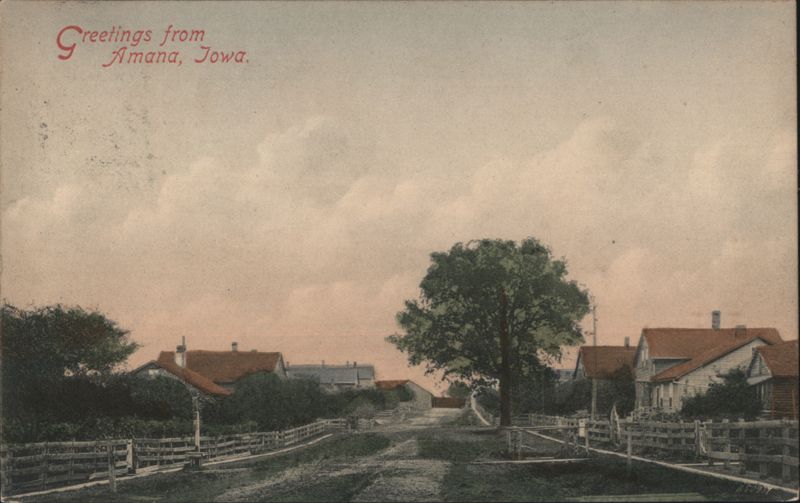 Street Scene in Amana Colonies, Iowa