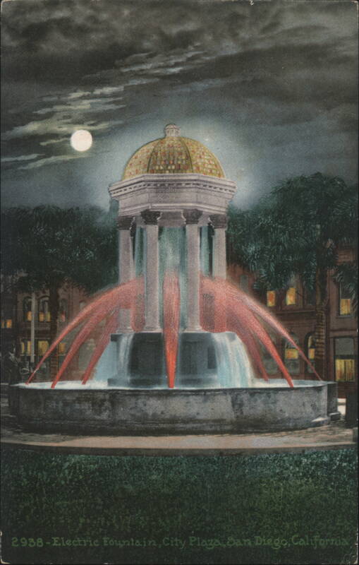 Electric Fountain, City Plaza, San Diego California