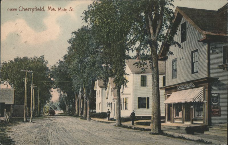Main Street Scene, Cherryfield, Maine
