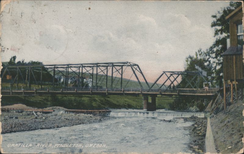 Umatilla River Bridge Pendleton Oregon