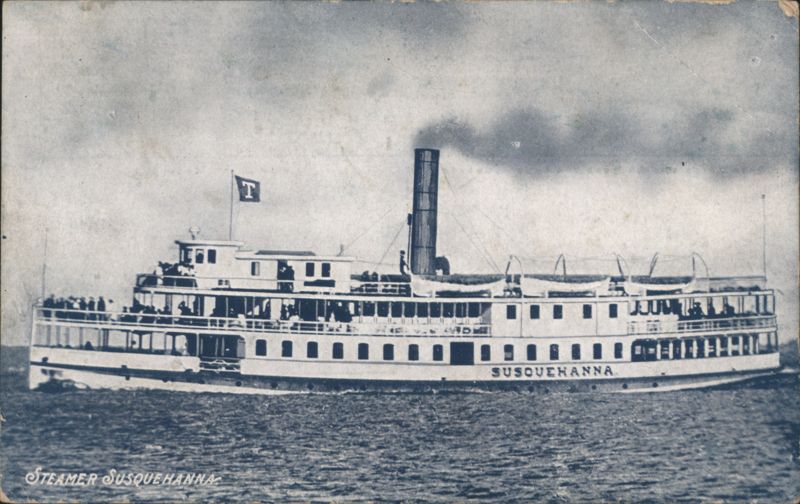 Steamer Susquehanna Passenger Ship Steamers