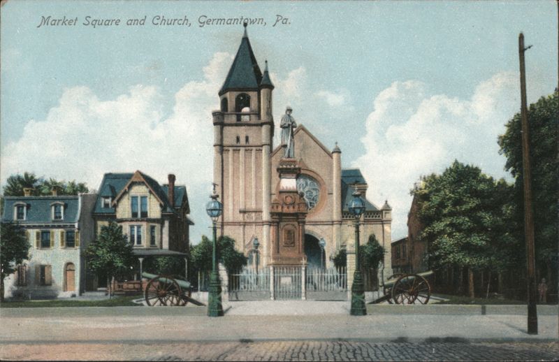 Market Square and Church, Germantown, Pennsylvania