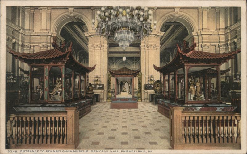 Entrance to Pennsylvania Museum, Memorial Hall Philadelphia