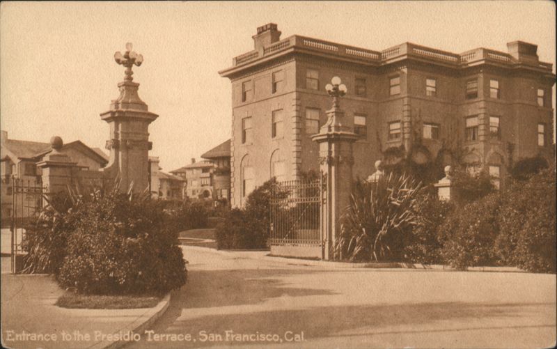 Entrance to the Presidio Terrace, San Francisco California