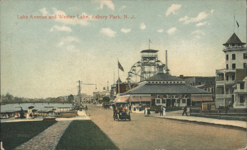 Lake Avenue and Wesley Lake, Asbury Park, New Jersey