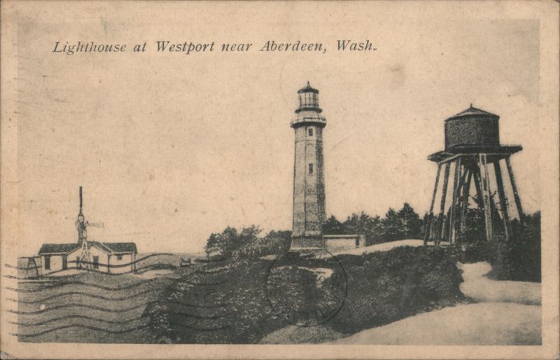 Lighthouse at Westport near Aberdeen, Washington