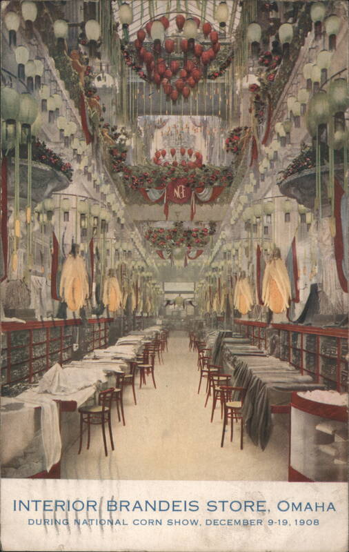 Interior Brandeis Store During National Corn Show 1908 Omaha Nebraska