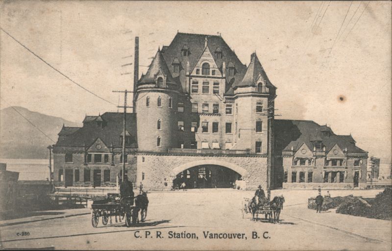 C.P.R. Station, Vancouver, B.C. BC Canada British Columbia