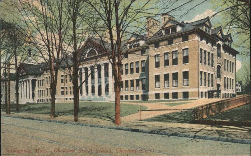 Chestnut Street School Building Springfield Massachusetts
