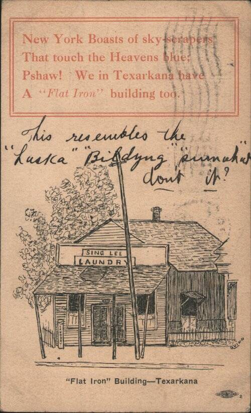 Sing Lee Laundry, Texarkana Flat Iron Building Arkansas